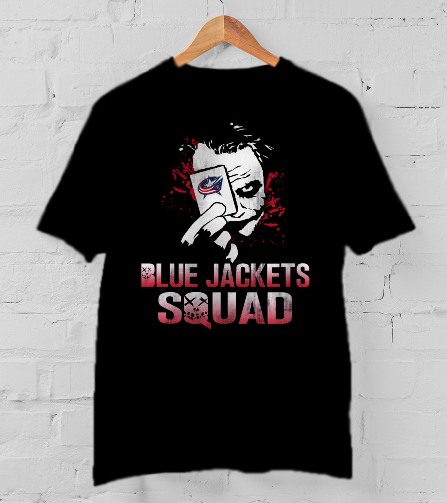 Blue Jackets Squad Joker Style Columbus Blue Jackets Fans T-Shirt