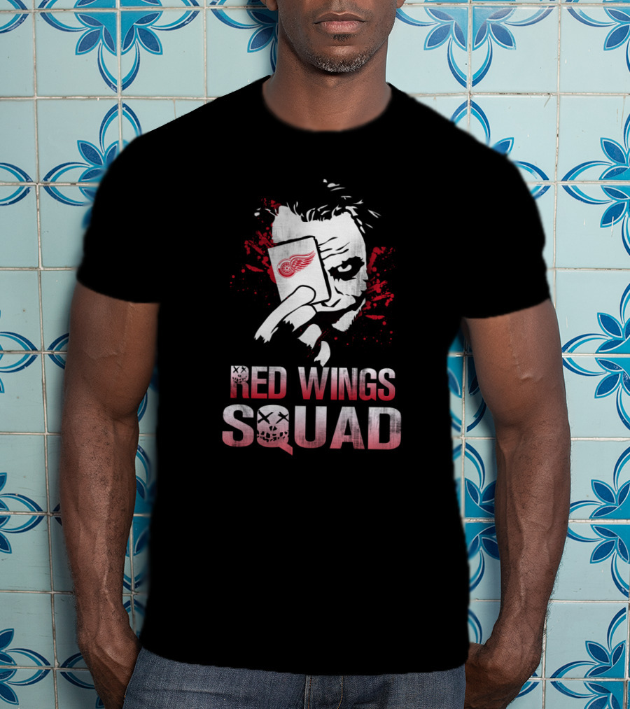 Red Wings Squad Joker Card Fans T-Shirt