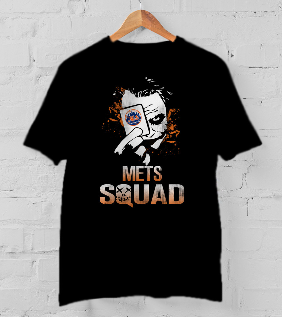 Mets Squad Joker Playing Card Graphic Featuring New York Mets T-Shirt