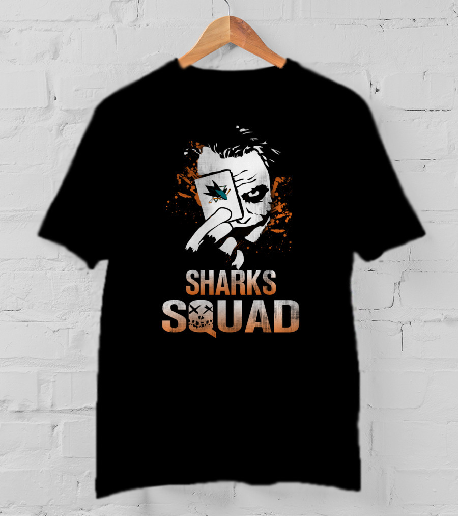 San Jose Sharks Squad Joker Card Face T-Shirt
