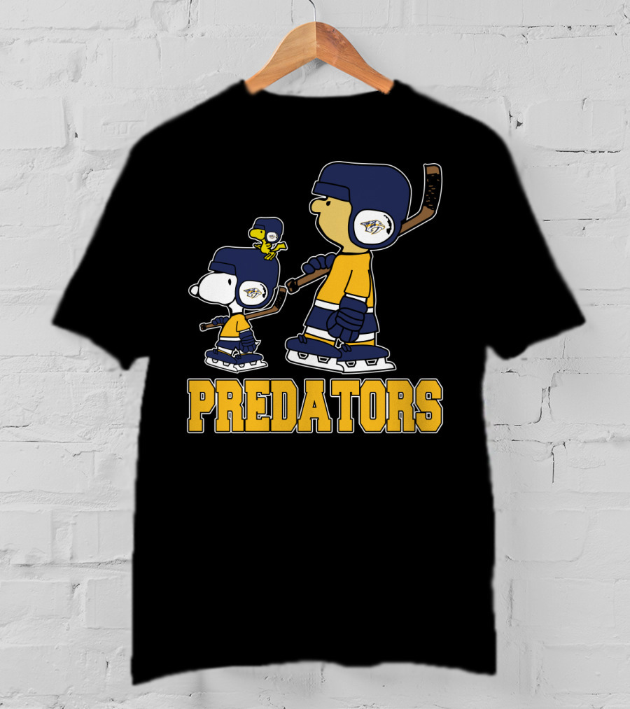 Nashville Predators Snoopy Woodstock Hockey Fans T-Shirt
