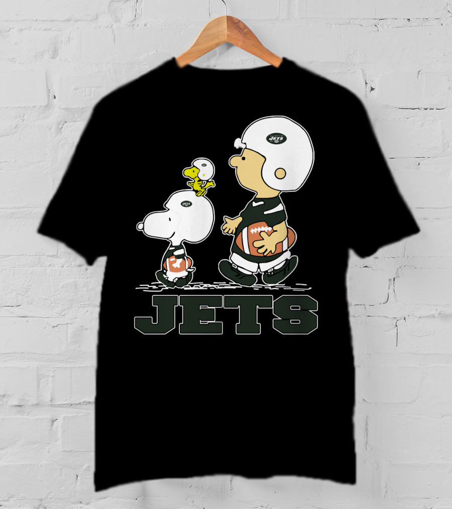 Snoopy And Woodstock New York Jets Football Fans T-Shirt