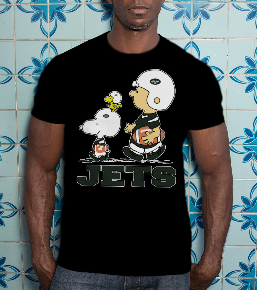 Snoopy And Woodstock New York Jets Football Fans T-Shirt