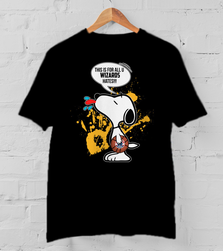 Snoopy This Is For All U Wizards Haters Basketball T-Shirt