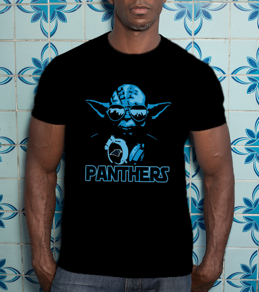 Yoda Panthers Carolina Star Wars Fans T-Shirt