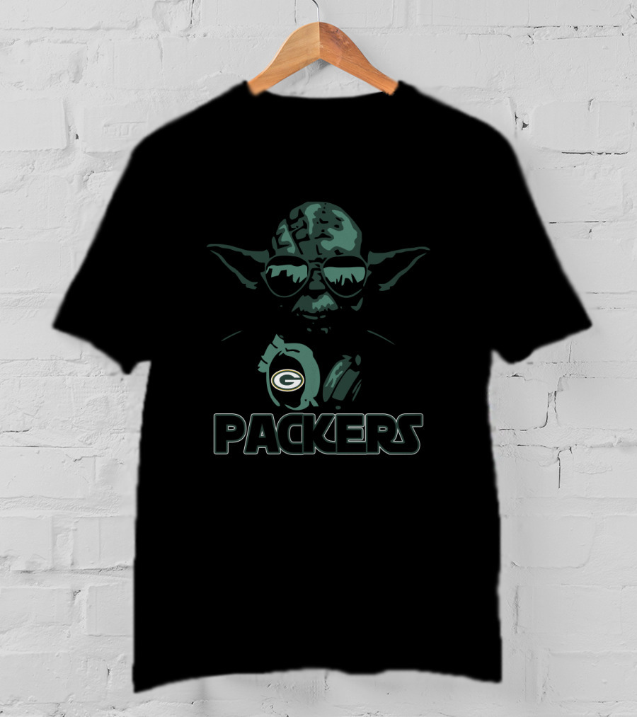 Yoda Packers Star Wars And Green Bay Fans T-Shirt