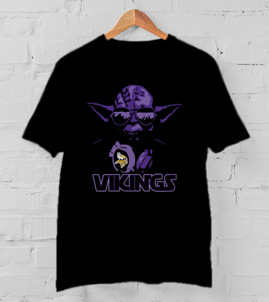 Yoda Star Wars Vikings Minnesota Fans T-Shirt