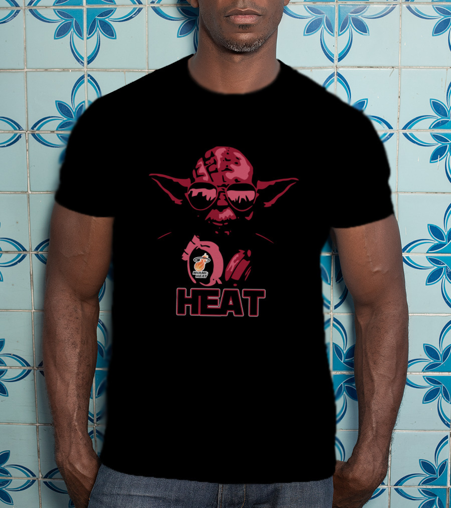 Yoda Star Wars Miami Heat Fans Heat T-Shirt