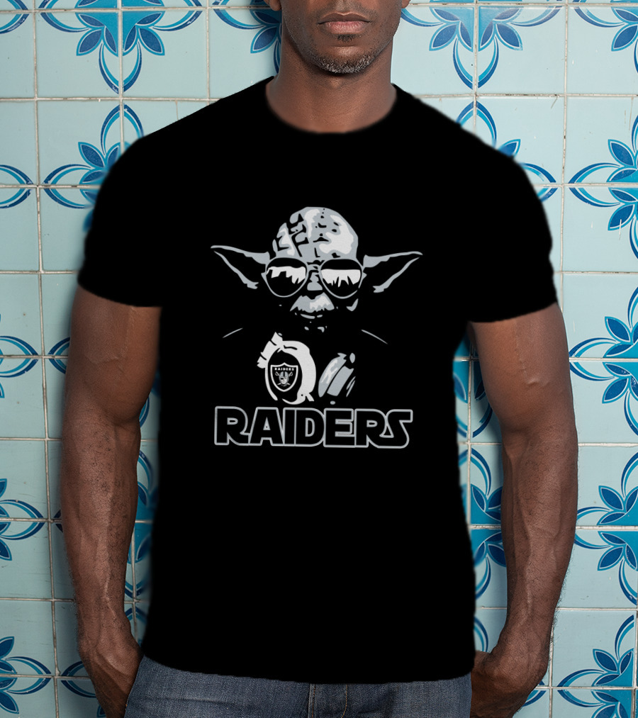 Yoda Star Wars Raiders Fans Oakland Raiders T-Shirt