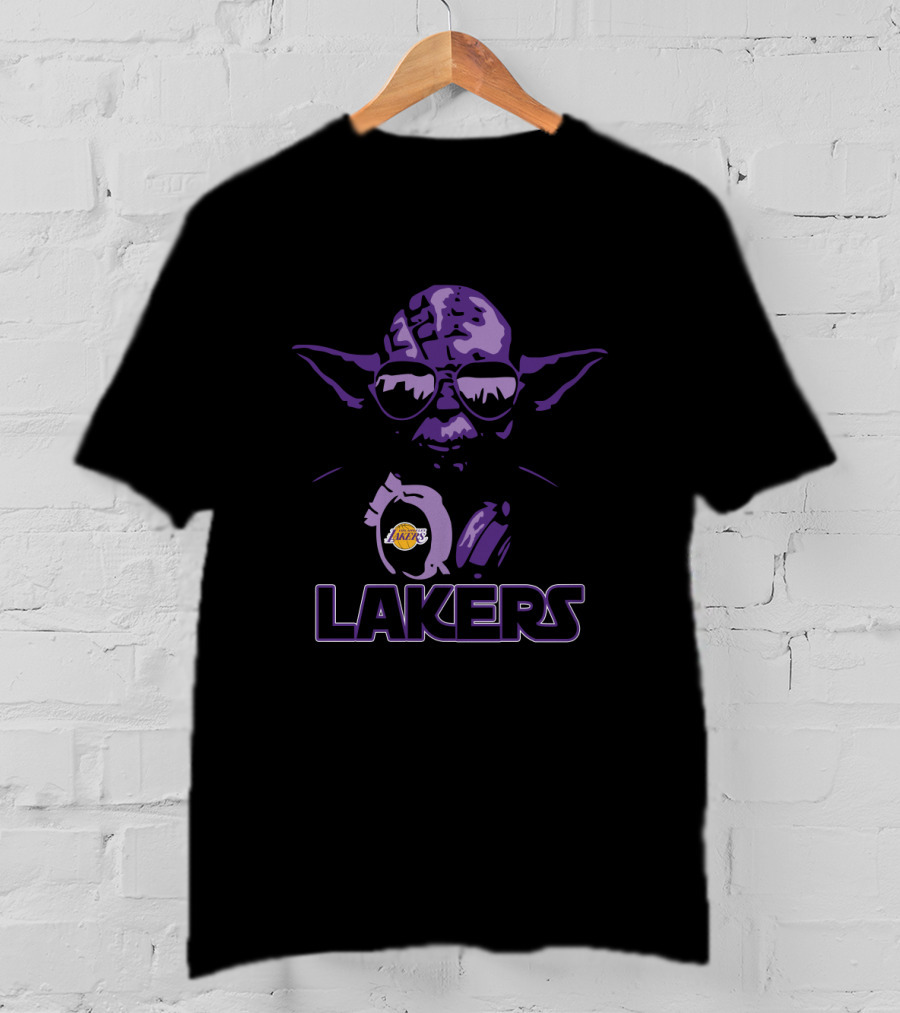Lakers Yoda Star Wars Los Angeles Fans T-Shirt