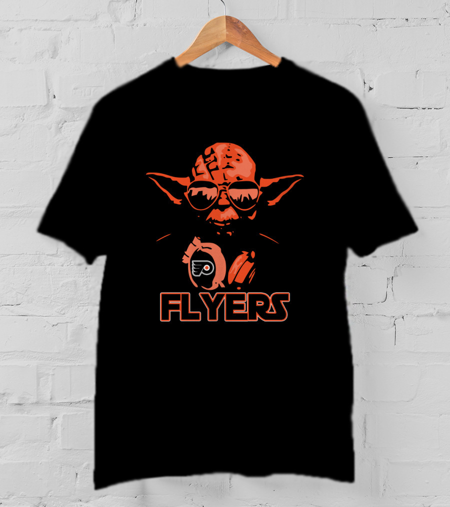 Yoda Philadelphia Flyers Fan Mashup T-Shirt