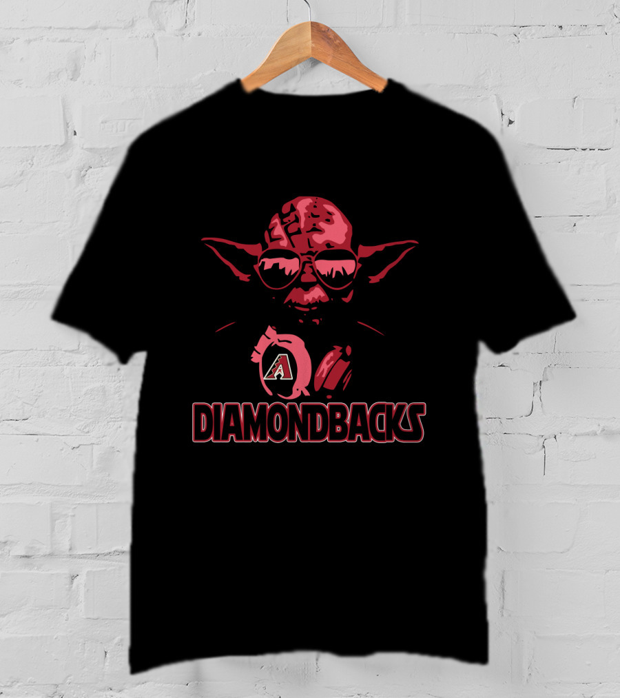Yoda Arizona Diamondbacks Crossover Featuring Star Wars Icon And MLB Team T-Shirt