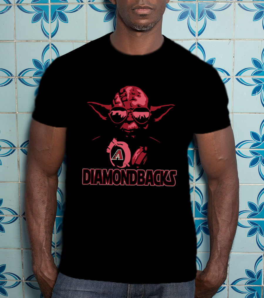 Yoda Arizona Diamondbacks Crossover Featuring Star Wars Icon And MLB Team T-Shirt