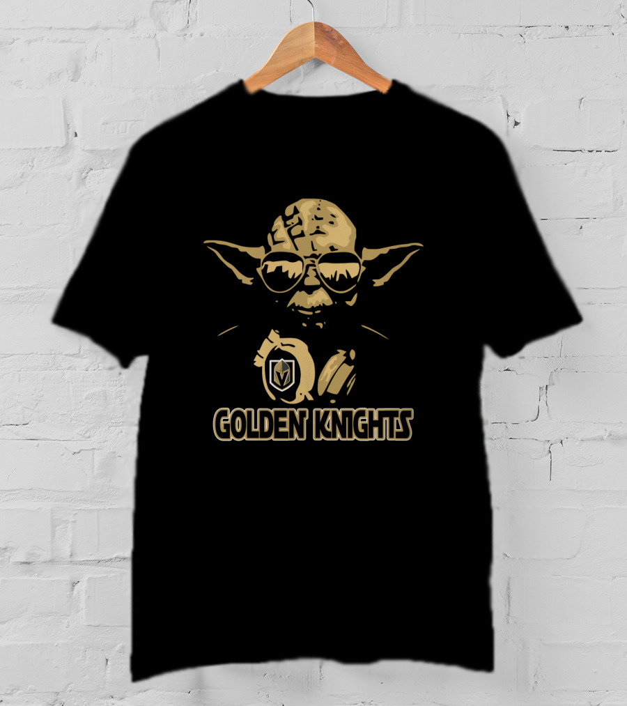 Yoda Vegas Golden Knights Star Wars Parody With NHL Inspired T-Shirt