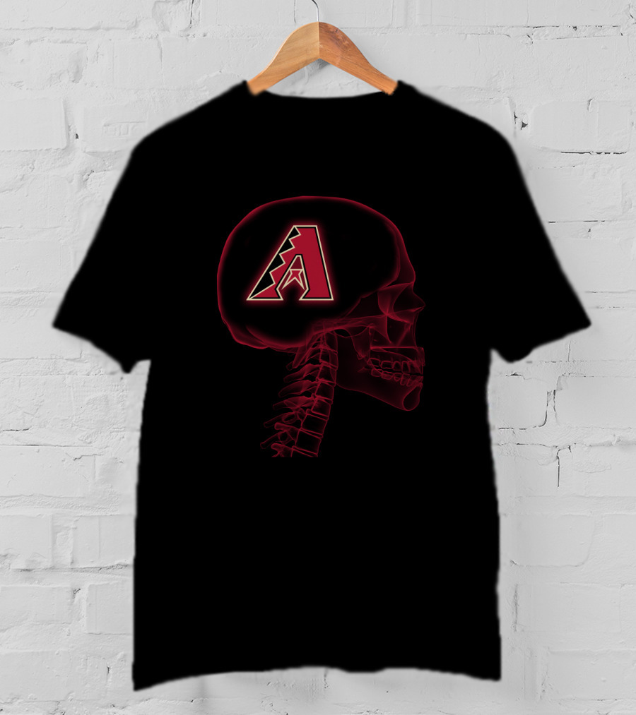 Arizona Diamondbacks Brain Skull Halloween T-Shirt