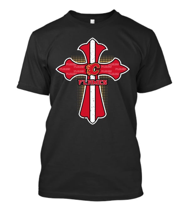 Calgary Flames Cross For Jesus Fans T-Shirt