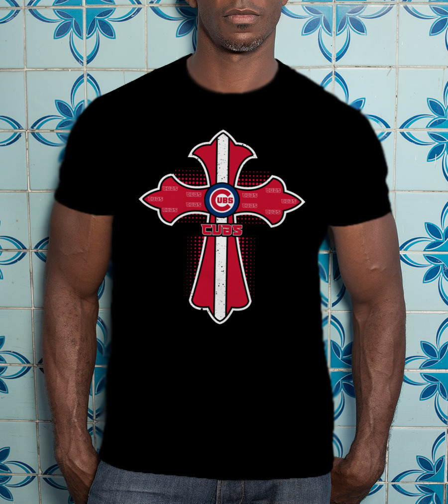 Chicago Cubs Christian Cross Enthusiasts T-Shirt
