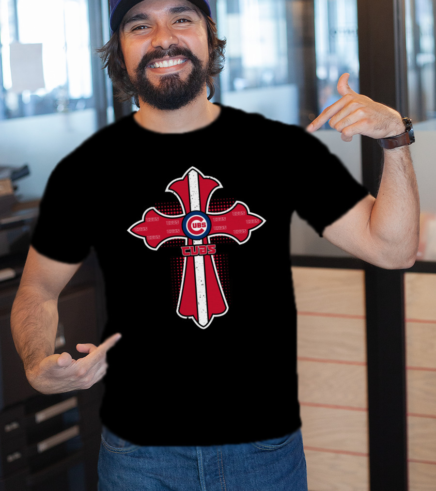 Chicago Cubs Christian Cross Enthusiasts T-Shirt