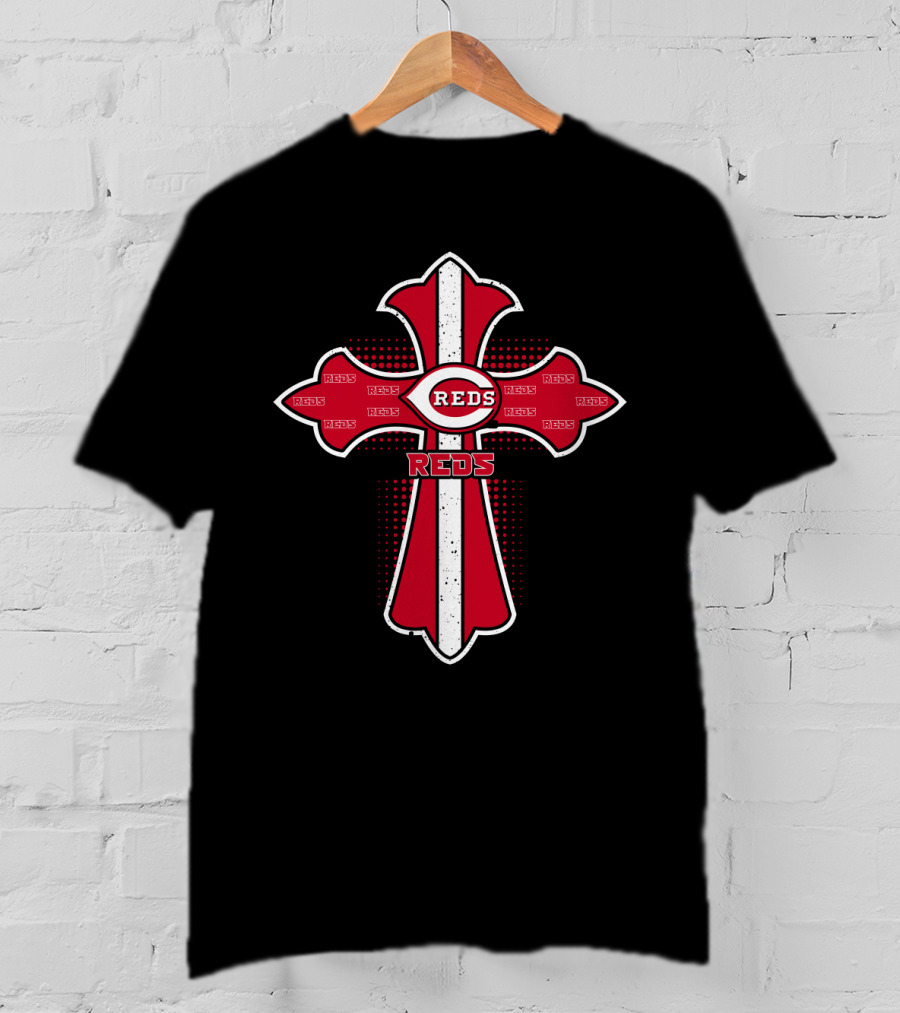 Cross Featuring Reds Cincinnati Mashup T-Shirt