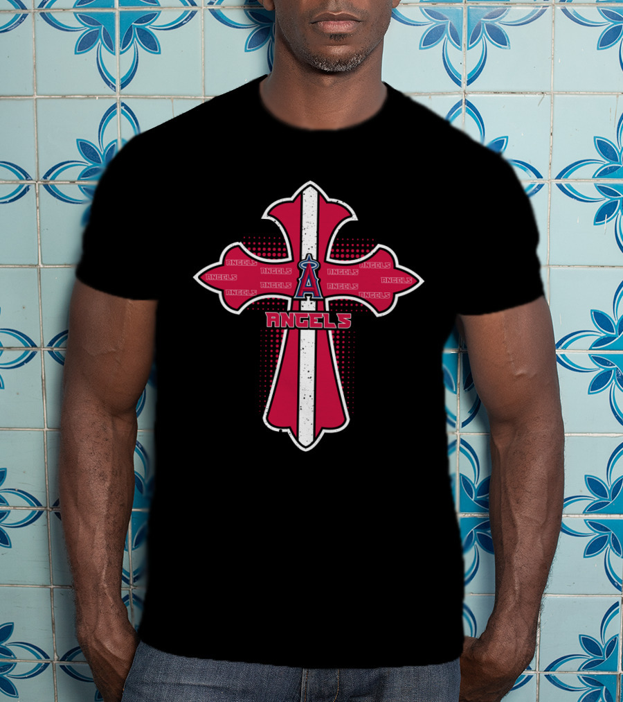 Cross Featuring Los Angeles Angels Iconography And T-Shirt