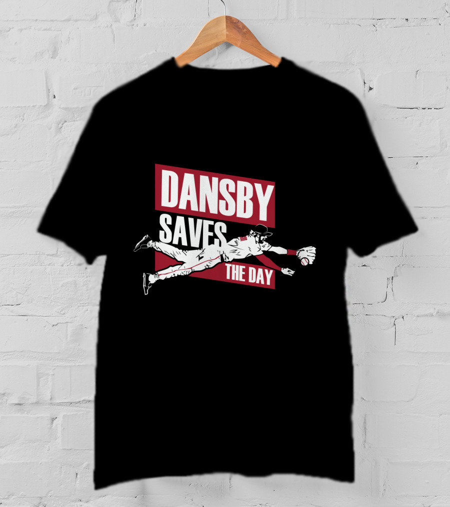 Dansby Saves The Day Baseball Dive Action T-Shirt