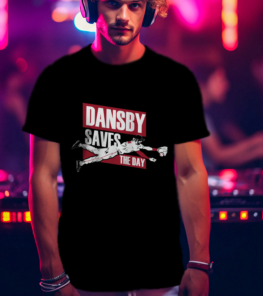 Dansby Saves The Day Baseball Dive Action T-Shirt