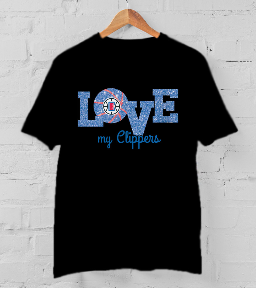 Love My Clippers Basketball Fan T-Shirt