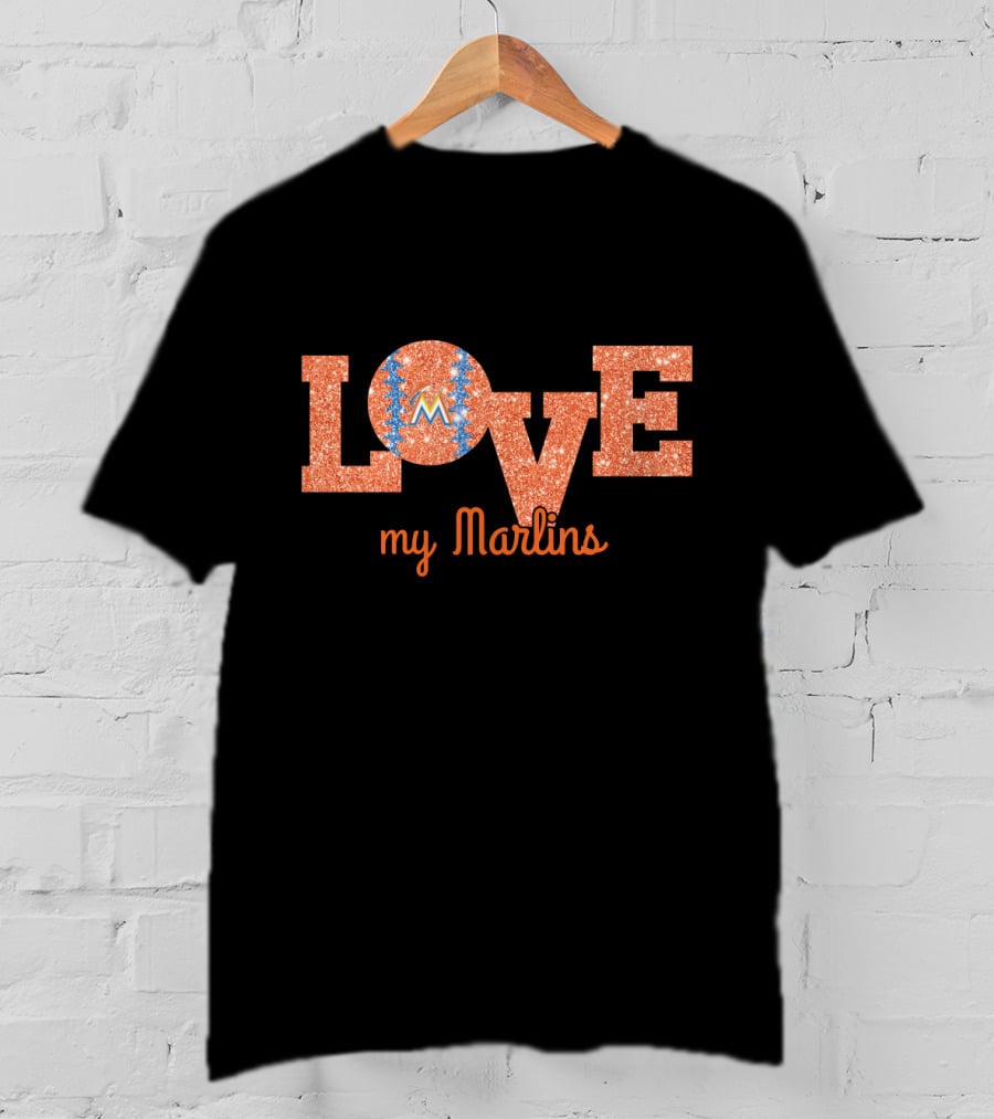 Love My Marlins Baseball Miami T-Shirt