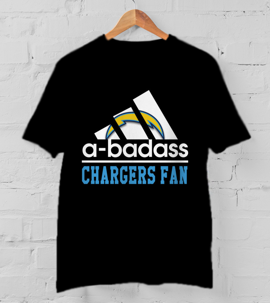 A-Badass Los Angeles Chargers Fan T-Shirt