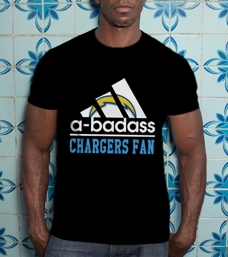 A-Badass Los Angeles Chargers Fan T-Shirt