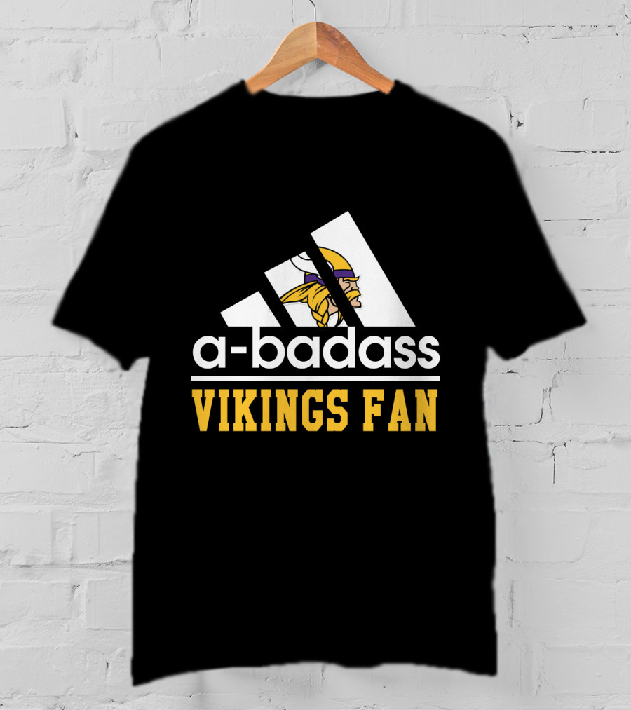A-Badass Vikings Fan Minnesota Cool For Fans T-Shirt