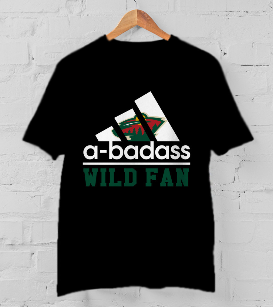 A-Badass Minnesota Wild Fan Hockey Enthusiast T-Shirt