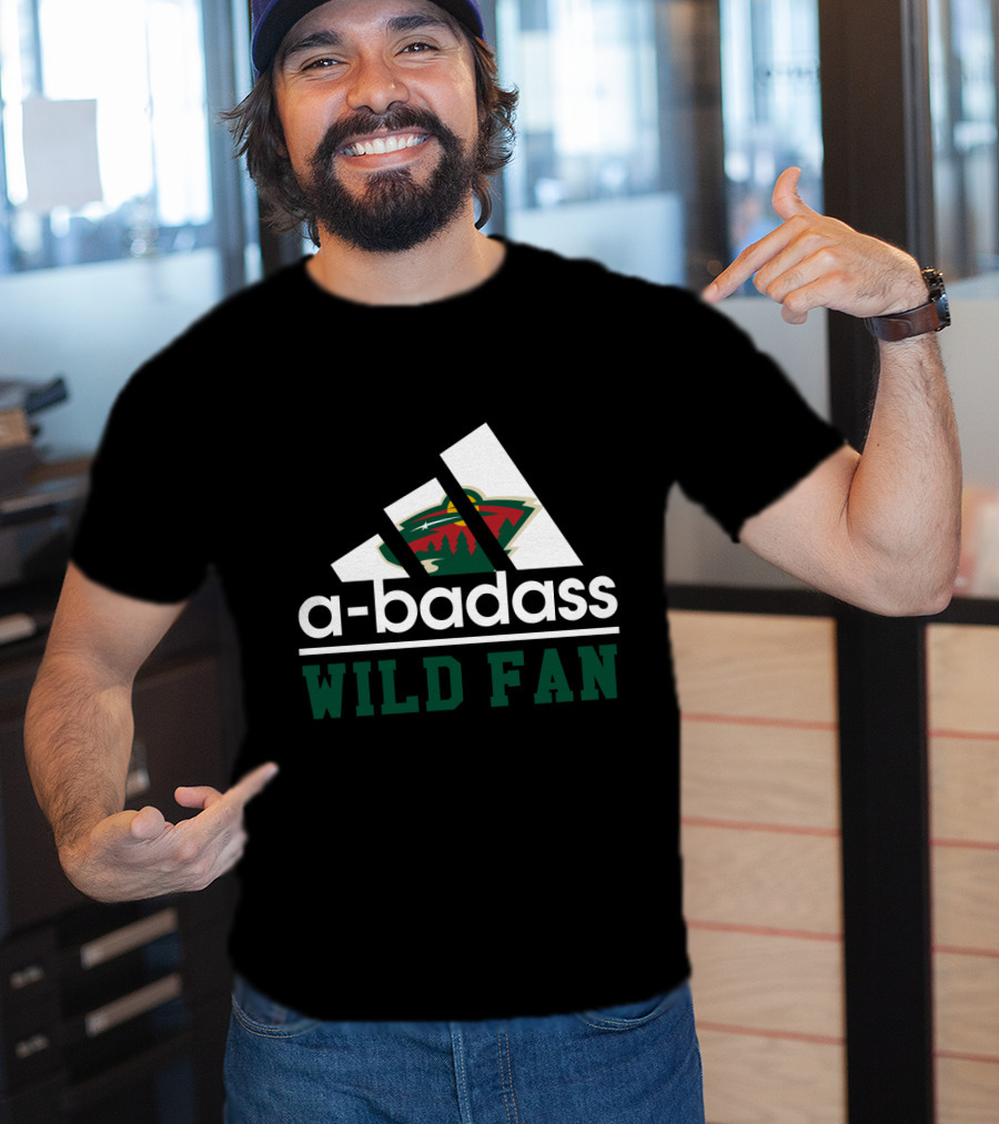 A-Badass Minnesota Wild Fan Hockey Enthusiast T-Shirt