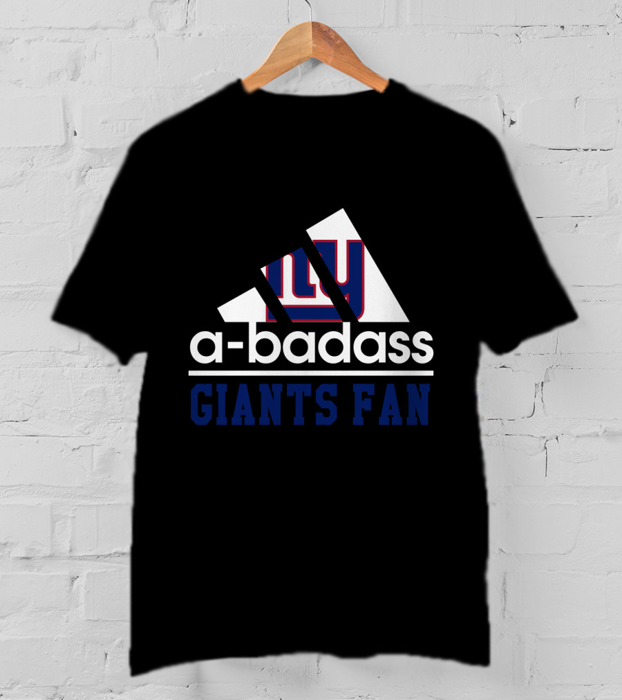 New York Giants A-Badass Giants Fan T-Shirt