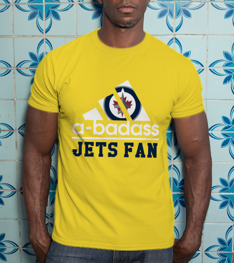 Jets Fan A-Badass Winnipeg Logo Cool T-Shirt