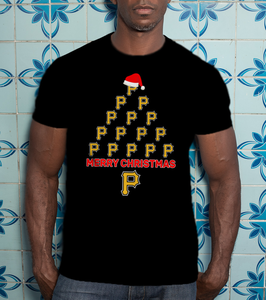 Merry Christmas Pittsburgh Pirates Fans Tree T-Shirt