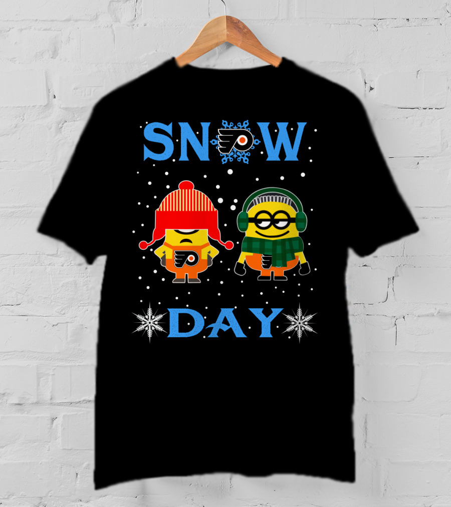 Philadelphia Flyers Minion Snow Day T-Shirt