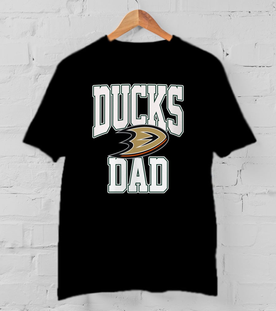 Anaheim Ducks Dad Hockey Team Logo T-Shirt