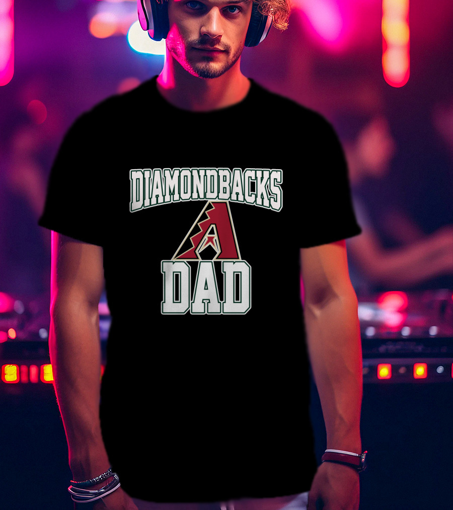 Arizona Diamondbacks Dad Fan Pride With Bold Team T-Shirt