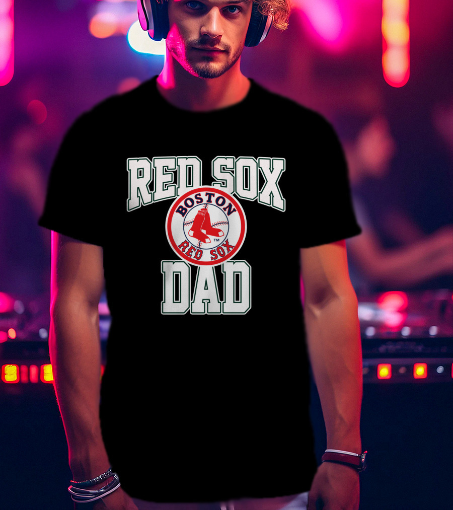 Boston Red Sox Dad Baseball Fan T-Shirt
