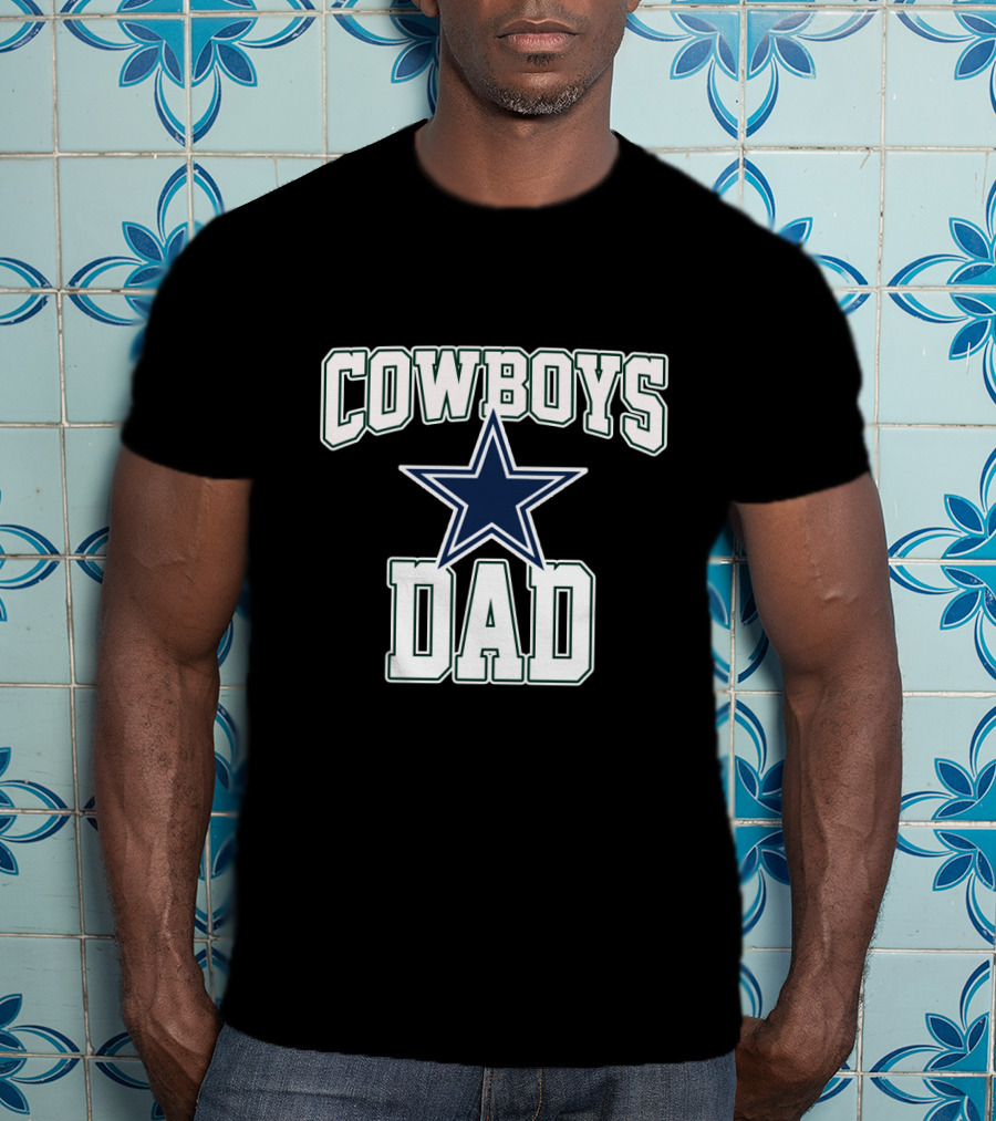 Dallas Cowboys Dad Father's Day Star T-Shirt