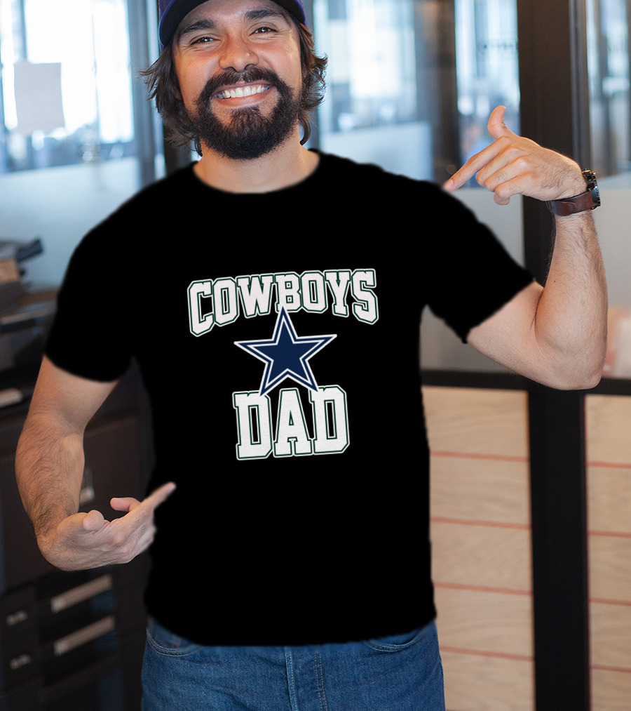 Dallas Cowboys Dad Father's Day Star T-Shirt
