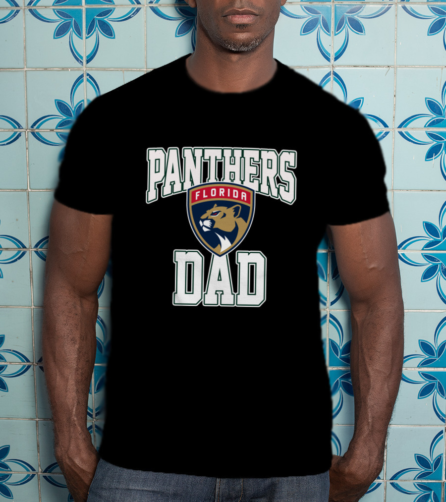 Florida Panthers Dad Sports Logo Fan Gear T-Shirt