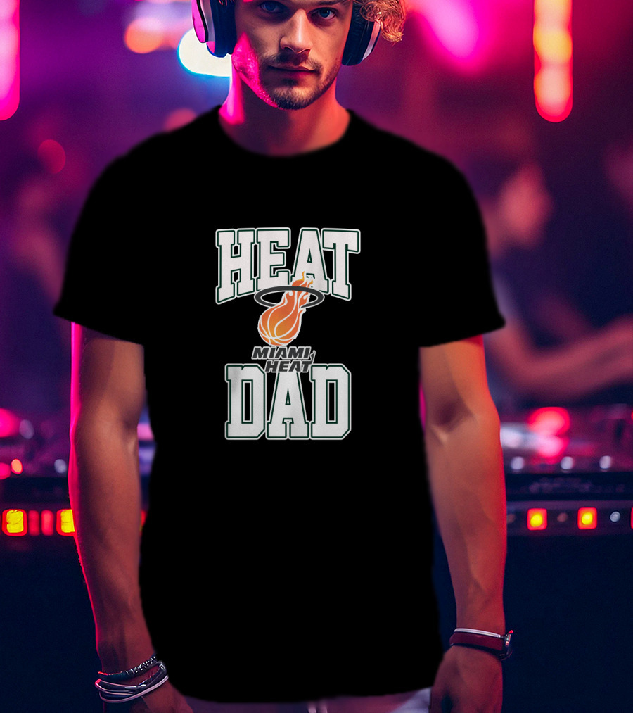 Miami Heat Dad Best Father's Day Gift T-Shirt