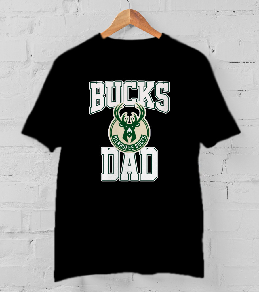 Milwaukee Bucks Dad Father's Day Bucks Dad T-Shirt