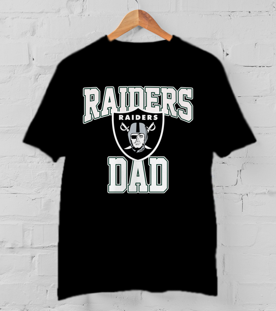 Raiders Dad Father's Day Oakland Football Fan T-Shirt