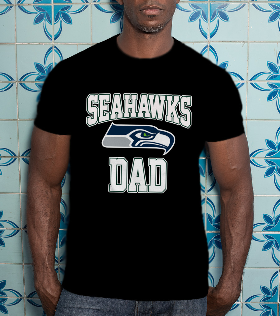 Seattle Seahawks Dad Father's Day Gift T-Shirt