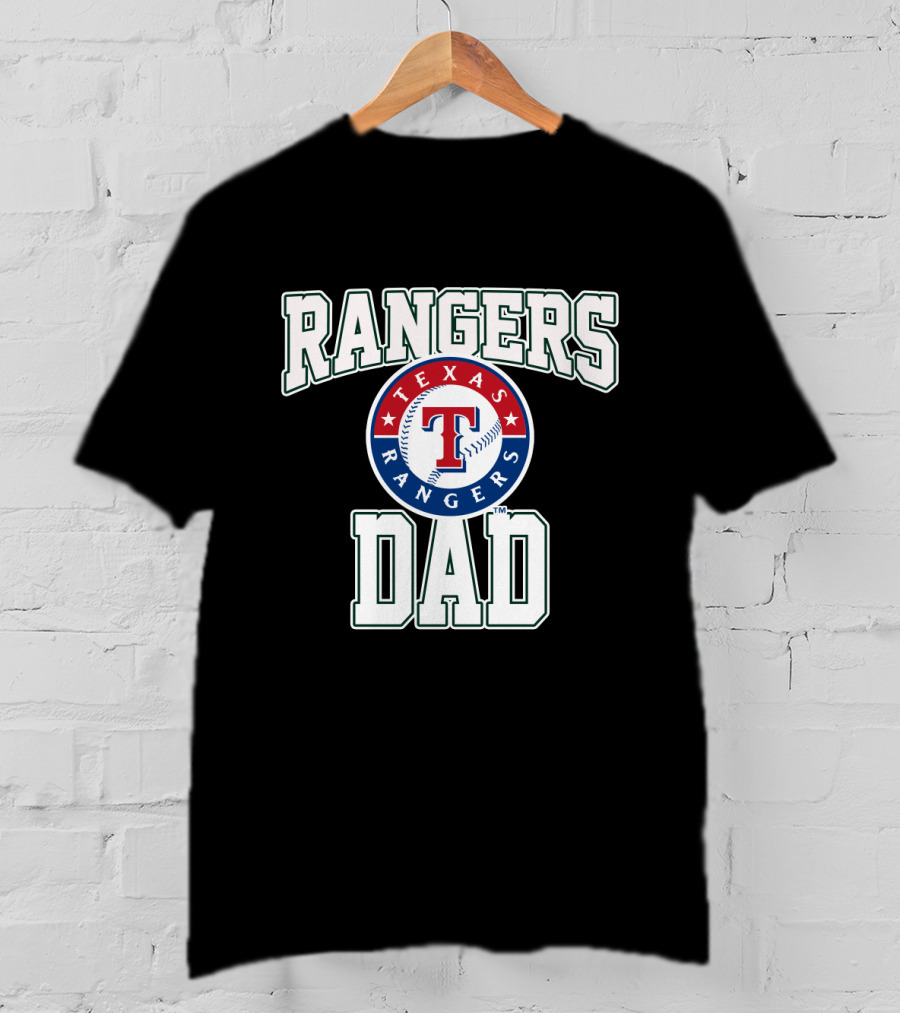 Texas Rangers Dad Baseball Emblem With Rangers T-Shirt