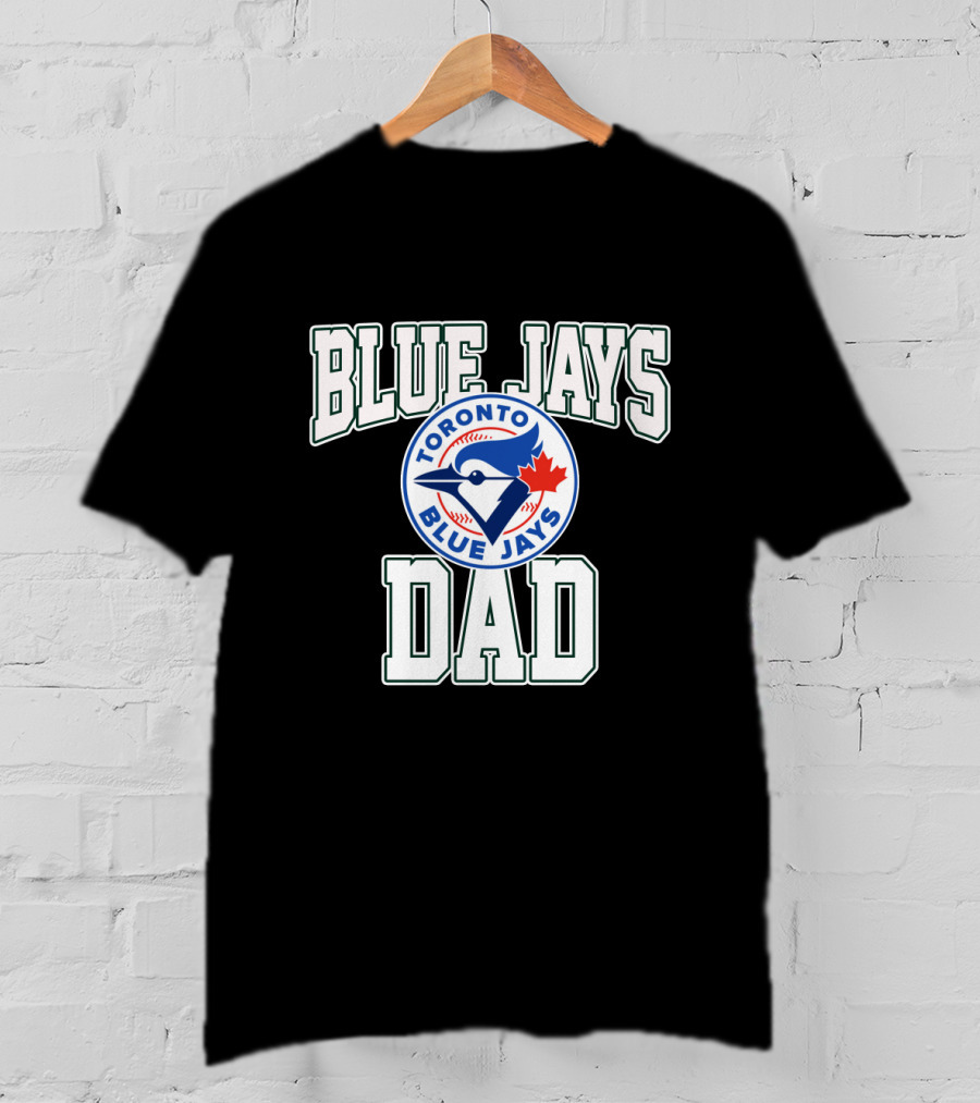 Blue Jays Toronto Dad With Blue Jay And Maple Leaf T-Shirt