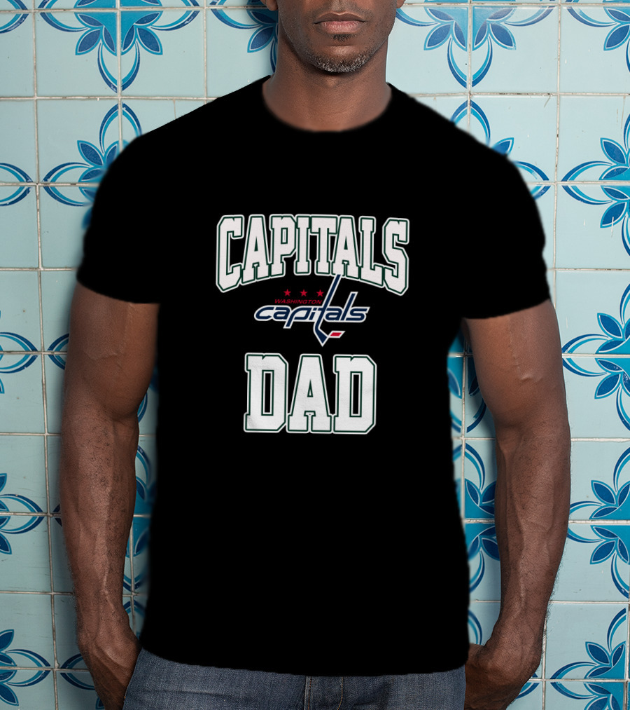 Washington Capitals Dad Fan Gear Capitals Dad T-Shirt